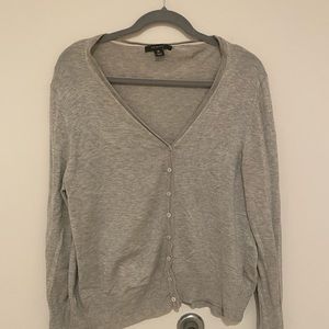 Primark grey button down sweater